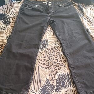 ✅$15 Add On Tribal Jeans Black Wide-Leg Jeans for Women Sz 12